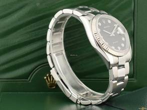 Thumbnail von Rolex Datejust 36 116234 Black Dial With Big Diamonds - Full Set 36mm