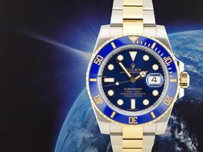 Thumbnail von Rolex Submariner Date 116613lb Like New 2016 - Full Set Ita