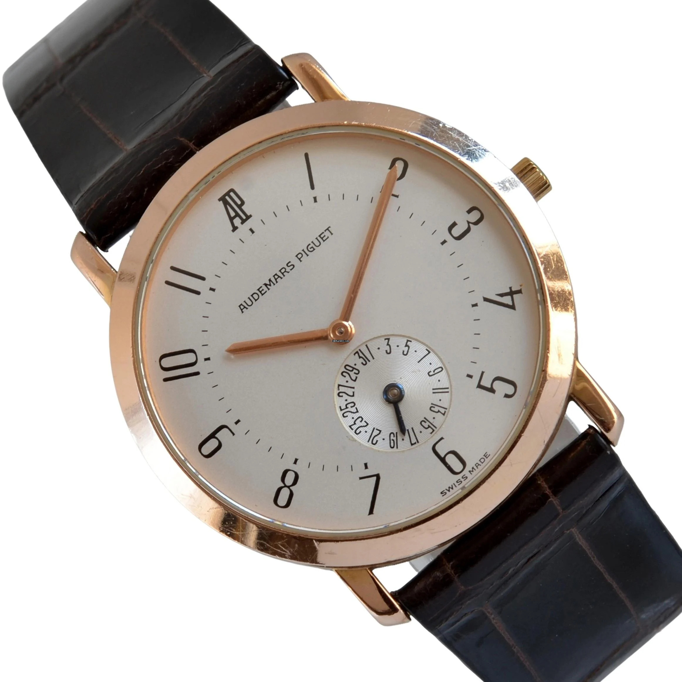  Audemars Piguet Classic date OR25660 Silver dial rose gold 18KT 