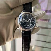 Thumbnail von IWC Fliegeruhr Chronograph Pilot IW3740 chronograph date black dial quartz 1988 Full Set