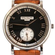 Thumbnail von Patek Philippe Calatrava 5022G Small second black guilloche dial white gold 18KT Full Set