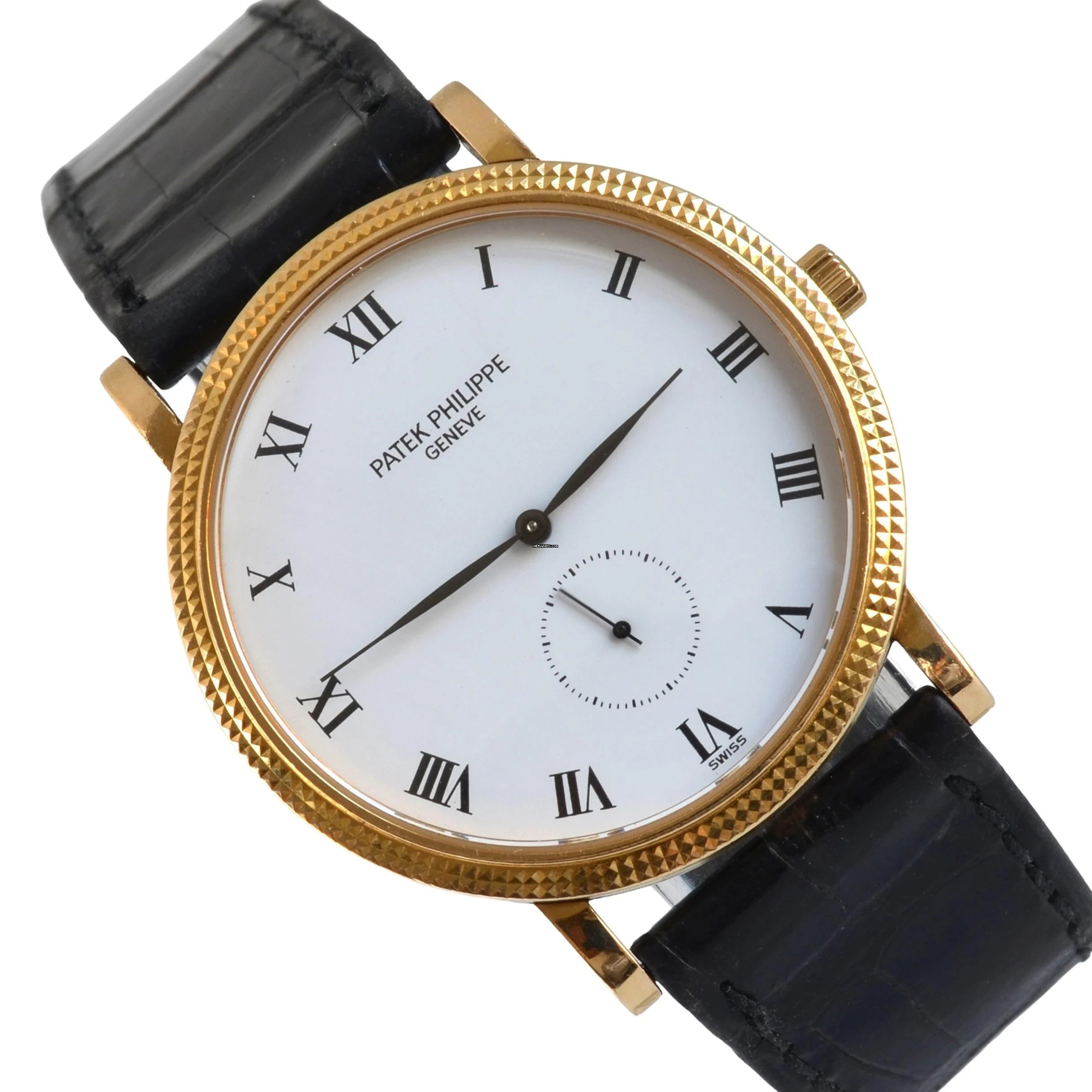  Patek Philippe Calatrava 3919 white dial yellow gold 18KT Full Set 