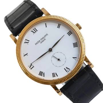  Patek Philippe Calatrava 3919 white dial yellow gold 18KT Full Set 