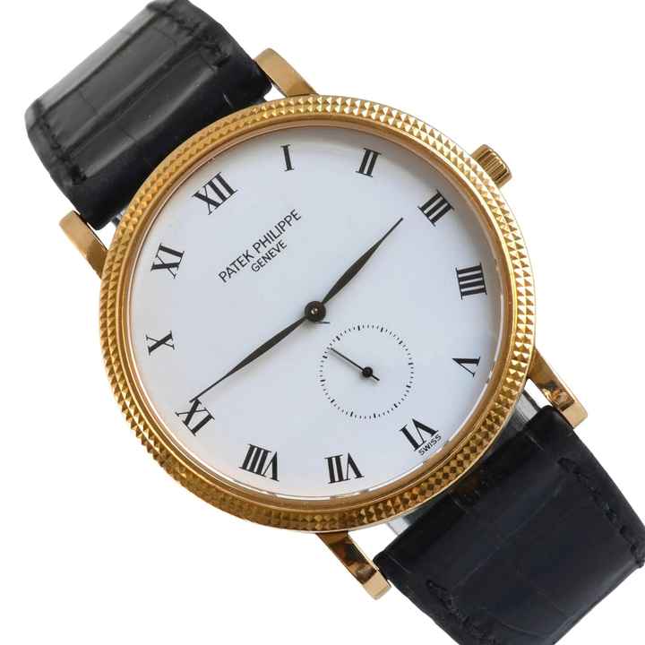  Patek Philippe Calatrava 3919 white dial yellow gold 18KT Full Set 