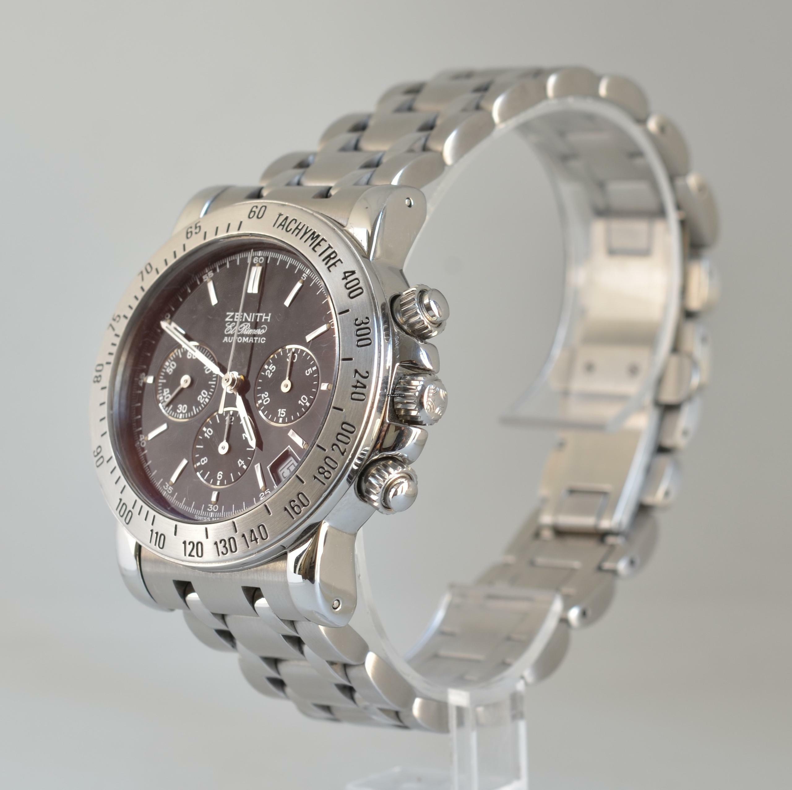 Thumbnail von Zenith El Primero Chronograph Rainbow chronograph black dial Full Set