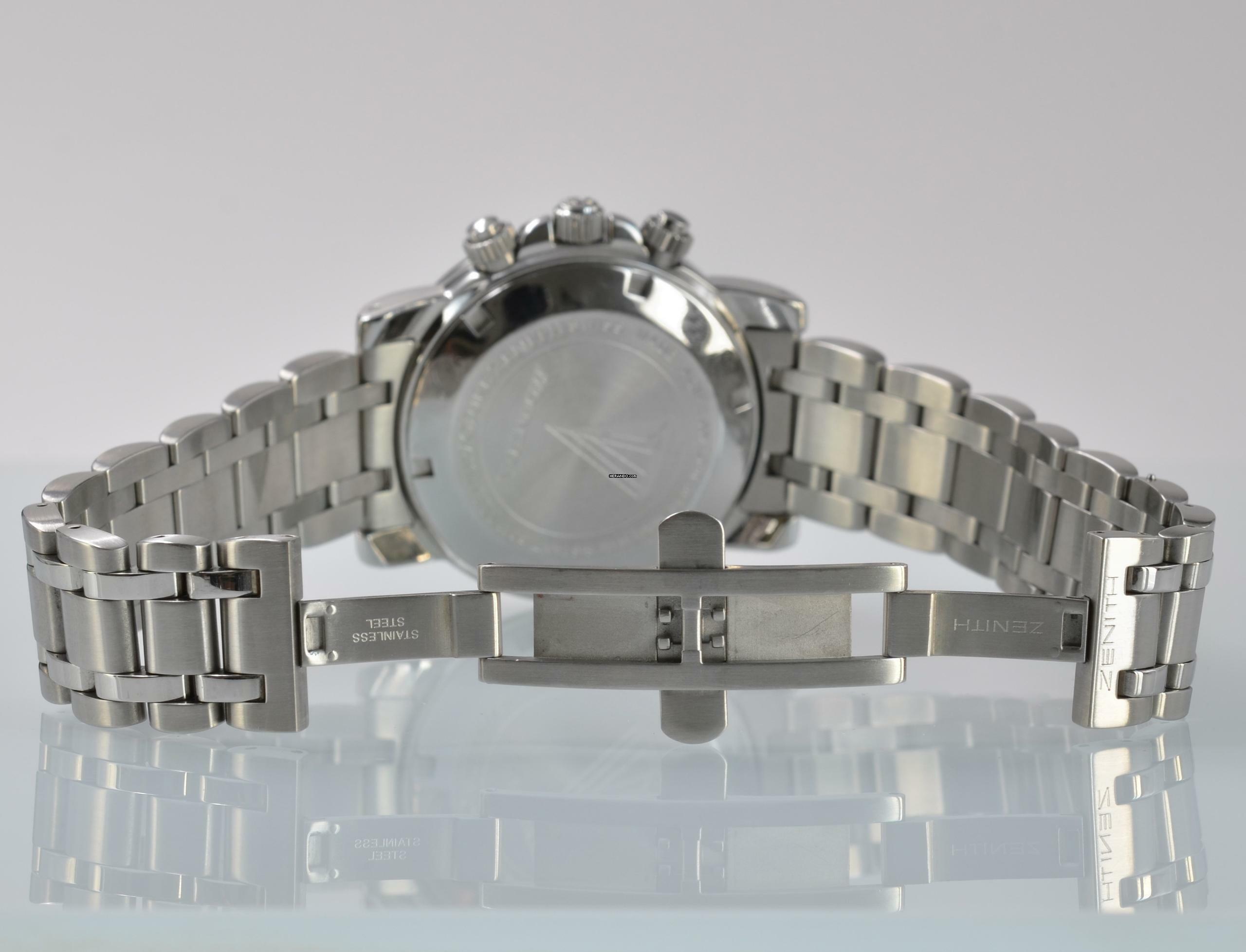 Thumbnail von Zenith El Primero Chronograph Rainbow chronograph black dial Full Set