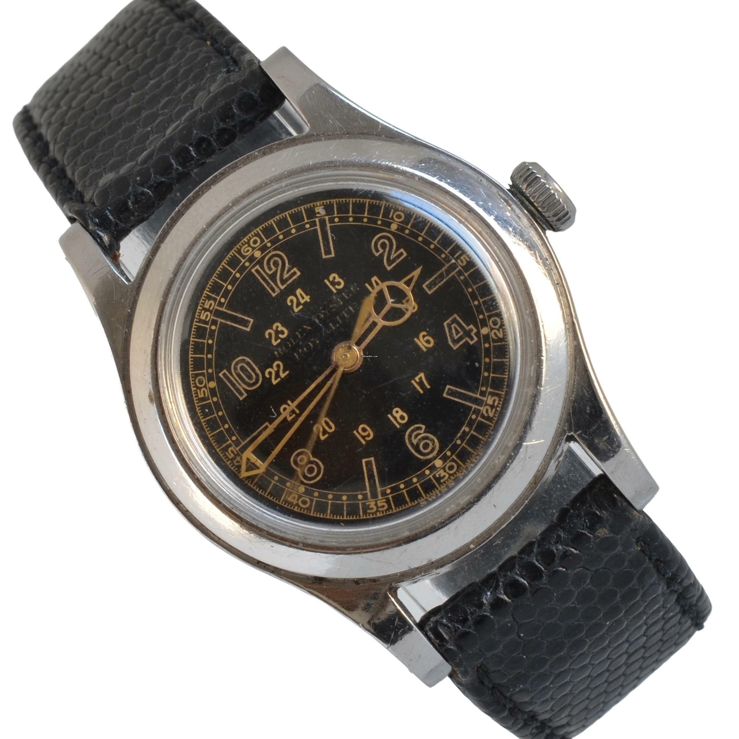 Rolex Oyster Observatory 3136 Royalite black dial 1937