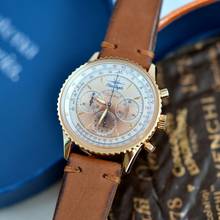 Thumbnail von Breitling Montbrillant Navitimer Montbrillant Blue Angels chronograph pink gold 18KT Full Set