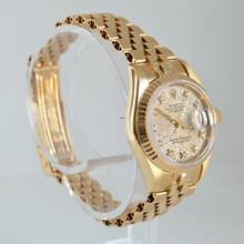 Thumbnail von Rolex Lady-Datejust 69178 Ladies 26MM Factory diamonds dial gold 18KT Full Set TOP Condition