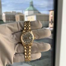 Thumbnail von Rolex Lady-Datejust 69178 Ladies 26MM Factory diamonds dial gold 18KT Full Set TOP Condition