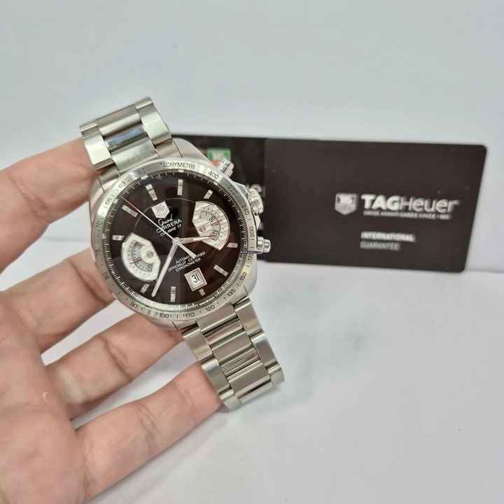  TAG Heuer Grand Carrera Calibre 17 Chocolate Dial 43mm Automático Completo 