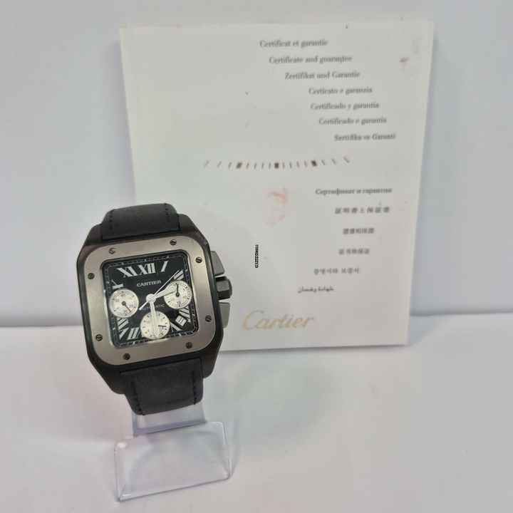 Cartier Santos 100 XL Chrono Blacksteel & Titanium Automático Completo 
