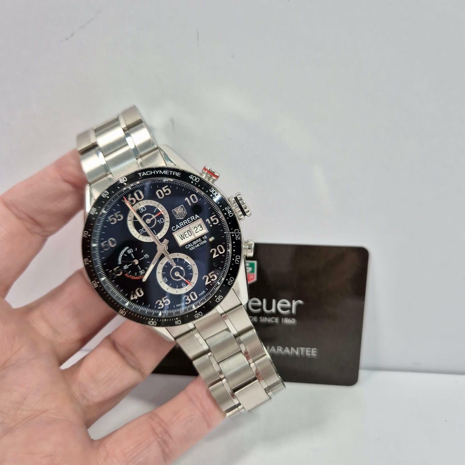  TAG Heuer Carrera Calibre 16 43mm Automático Completo 