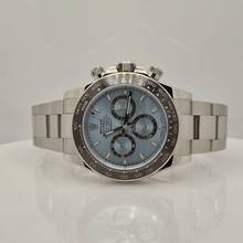 Thumbnail von Rolex Daytona Platina Open Caseback Ice Blue 40mm Automático Completo