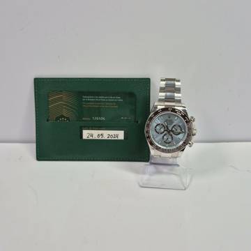  Rolex Daytona Platina Open Caseback Ice Blue 40mm Automático Completo 