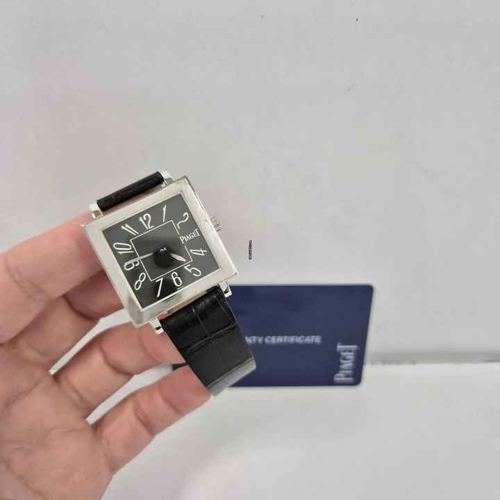  Piaget Altiplano Ouro Branco 30x30mm Quartz Completo 