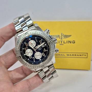  Breitling Super Avenger 48mm XXL Full Steel Automático Completo 