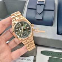 Thumbnail von Vacheron Constantin Overseas Two Time Zone Full Rosé Olive Green Dial 3 Pulseiras 41mm Completo