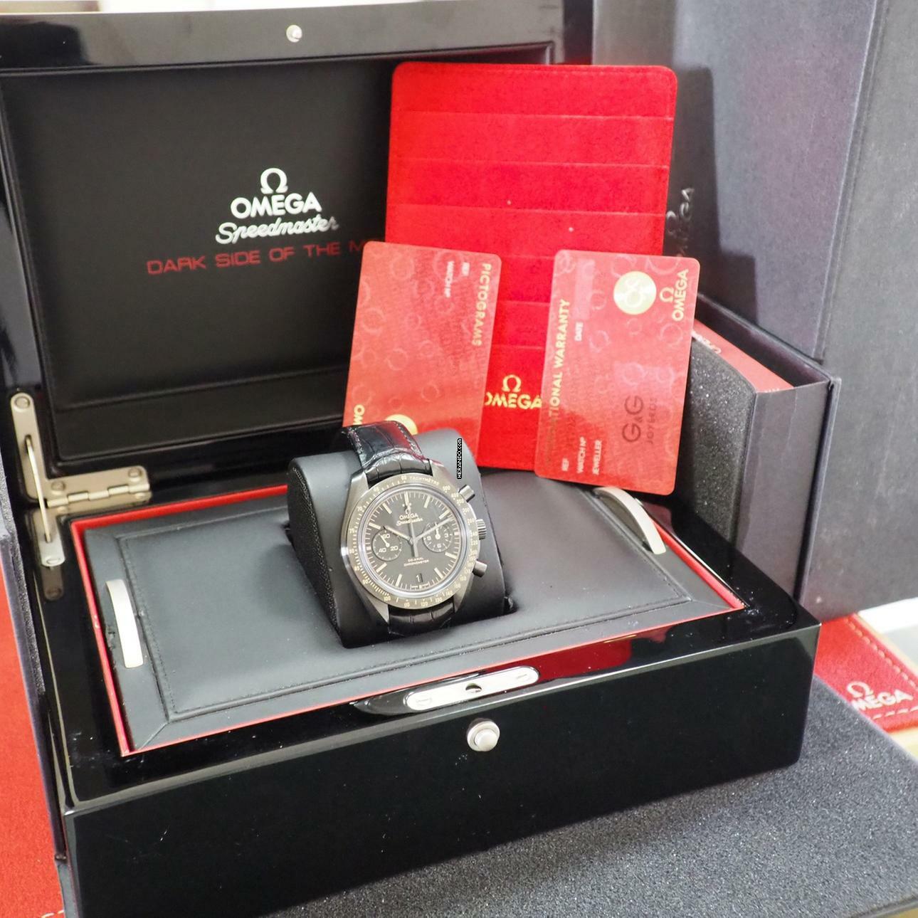 Thumbnail von Omega Speedmaster Dark Side Of The Moon Ceramic Box+Papiere