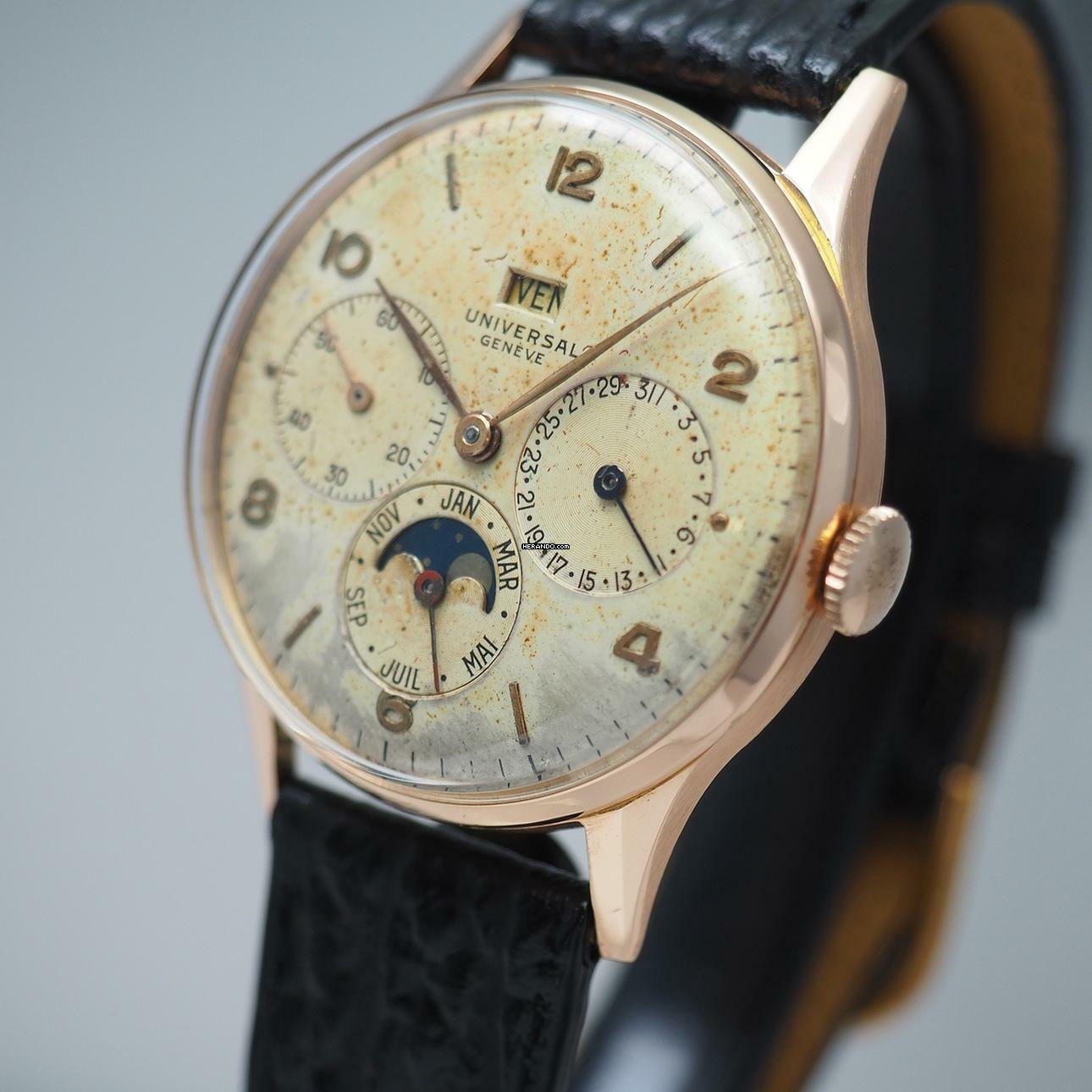  Universal Genève Triple Calendar moonphase RoseGold 18k/750 Ref.: 11312 