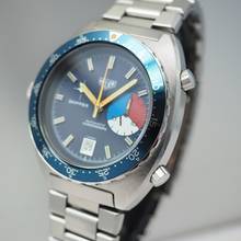Thumbnail von Heuer Skipper Chronograph 15640 Stahl/Heuer Stahlband top