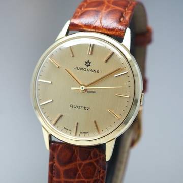  Junghans Calatrava Quartz solid gold 14K/585 