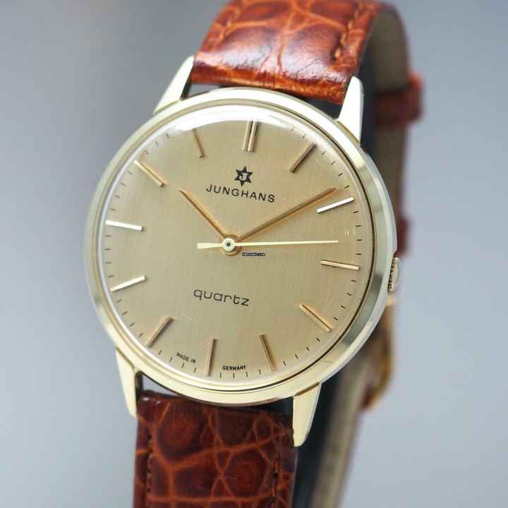  Junghans Calatrava Quartz solid gold 14K/585 
