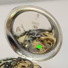 Thumbnail von Heuer Vintage Pocket-wristwatch Chronograph enamel round 192 Vintage Pocket-wristwatch Chronograph round 1920 silver-cased