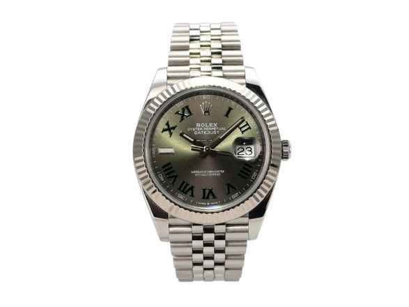  Rolex Datejust 41 Ref. 126334 Rhodium Römisch Jubile-Band 