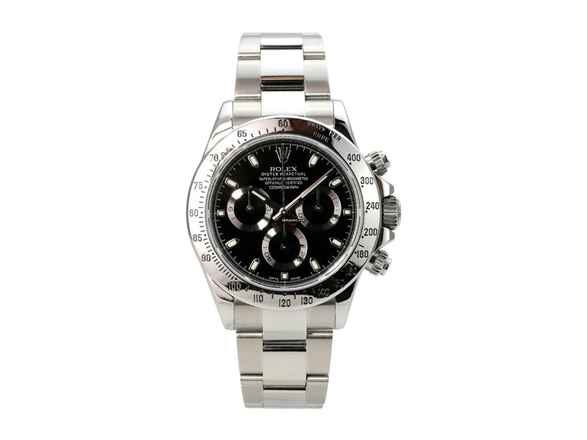  Rolex Daytona Edelstahl 116520 Schwarz 