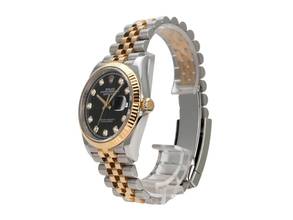 Thumbnail von Rolex Datejust 36 Edelstahl Oystersteel / Gelbgold Ref. 126233 Schwarz Diamant Jubile-Band