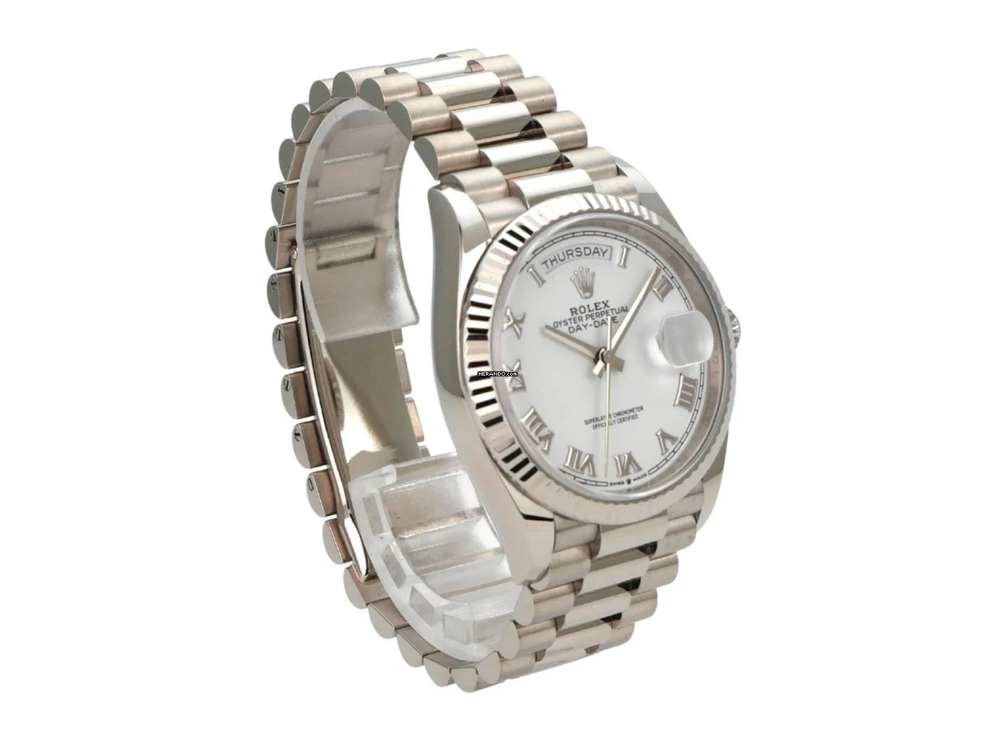 Thumbnail von Rolex Day-Date 36 Weißgold Ref. 128239 Weiß Römisch