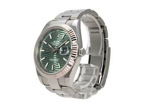 Thumbnail von Rolex Datejust 41 Edelstahl Weißgold 126334 Mint Green Riffelmuster