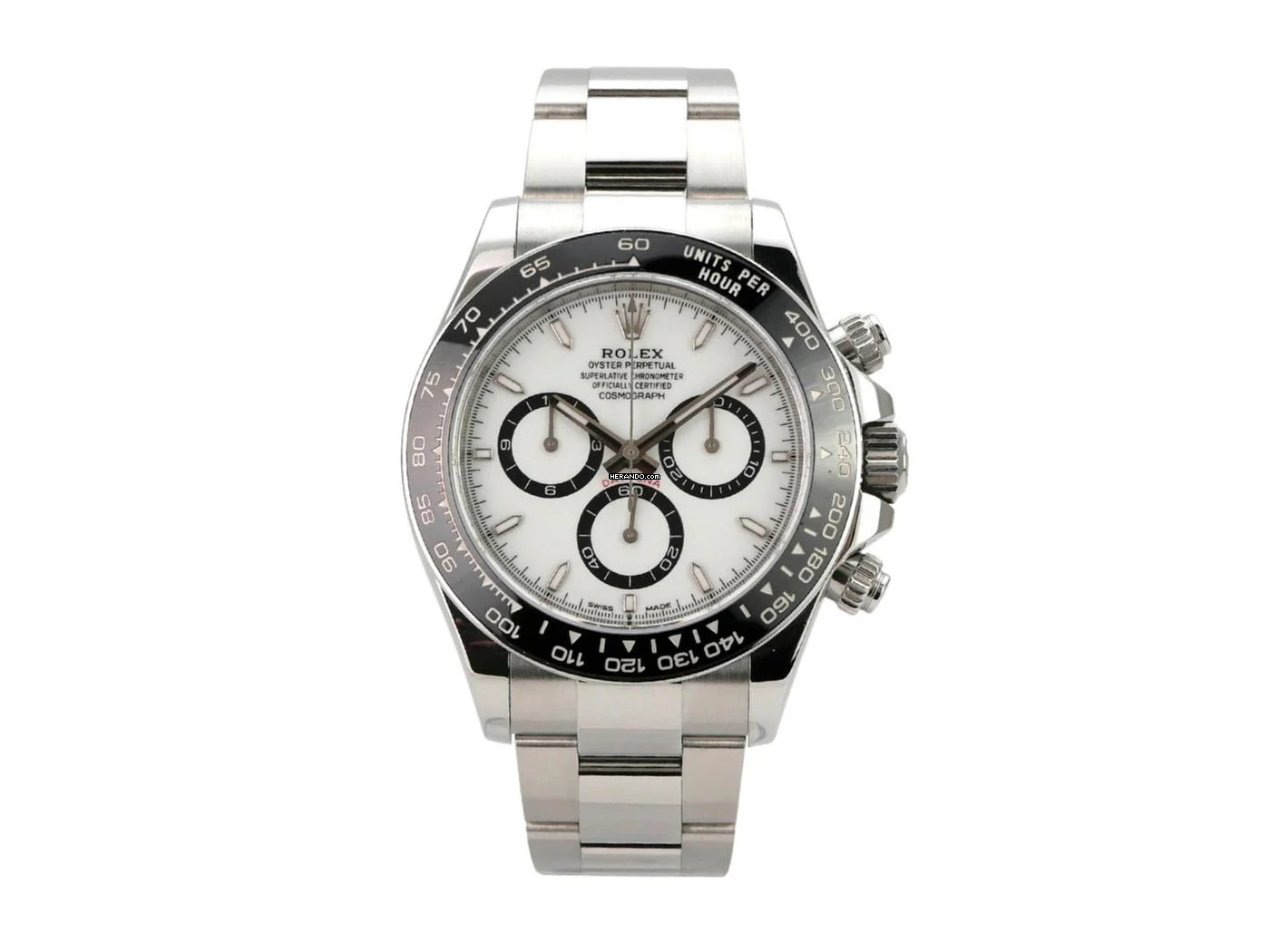  Rolex Daytona Edelstahl 126500LN Weiß 