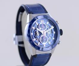 Thumbnail von TAG Heuer Carrera Calibre HEUER 01 Date Chronograph Heuer 01 Blue Ceramic Steel 43mm Skeleton B+P