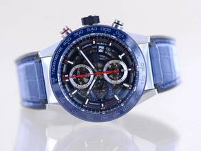 Thumbnail von TAG Heuer Carrera Calibre HEUER 01 Date Chronograph Heuer 01 Blue Ceramic Steel 43mm Skeleton B+P