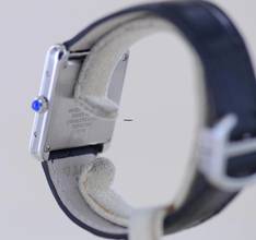 Thumbnail von Cartier Tank Solo Stahl Quarz Klassiker Sportlich Lederband 2716 white roman B+P