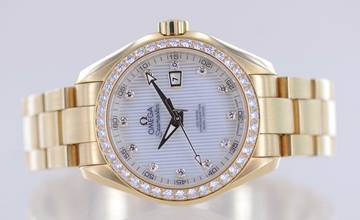 Thumbnail von Omega Seamaster Aqua Terra 18K Gelbgold Aqua Terra 150m 34mm MOP Dial Diamond Top B+P