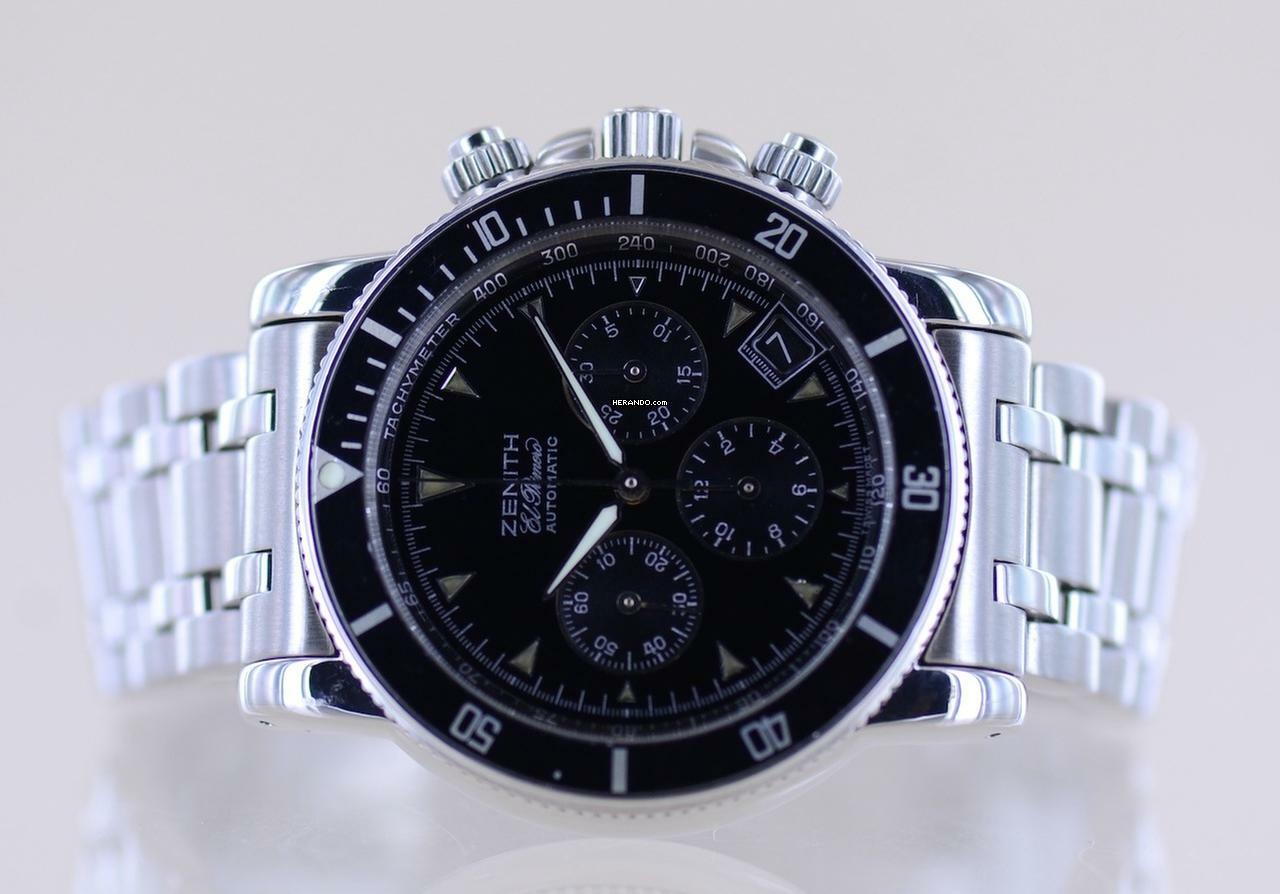 Thumbnail von Zenith El Primero Chronograph Rainbow El Primero Automatik Chronograph black Dial Steel TOP