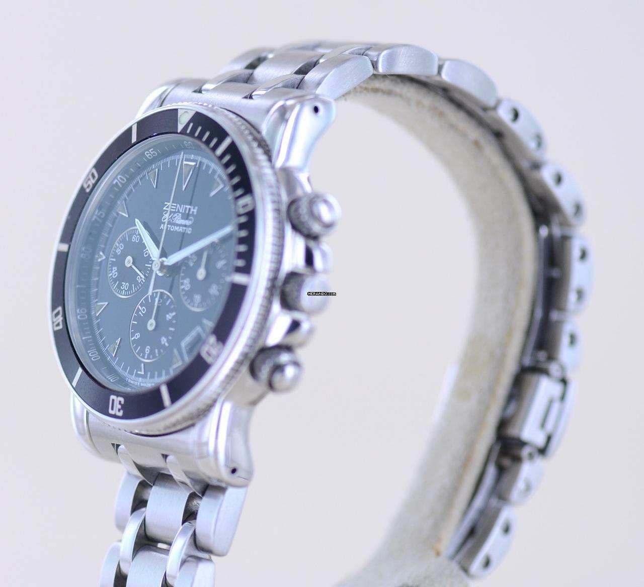 Thumbnail von Zenith El Primero Chronograph Rainbow El Primero Automatik Chronograph black Dial Steel TOP