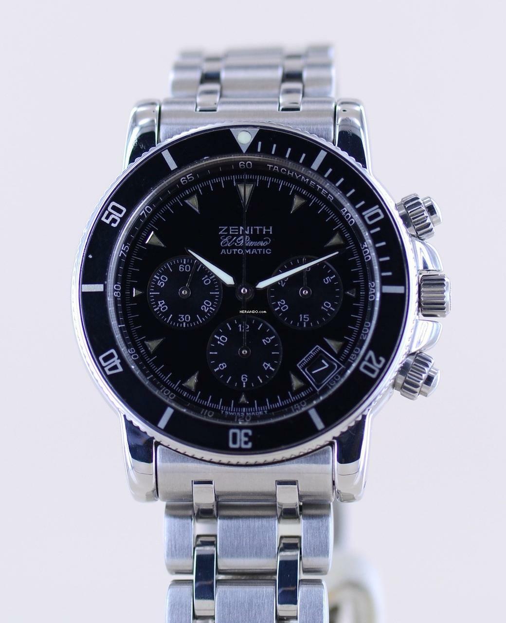 Thumbnail von Zenith El Primero Chronograph Rainbow El Primero Automatik Chronograph black Dial Steel TOP