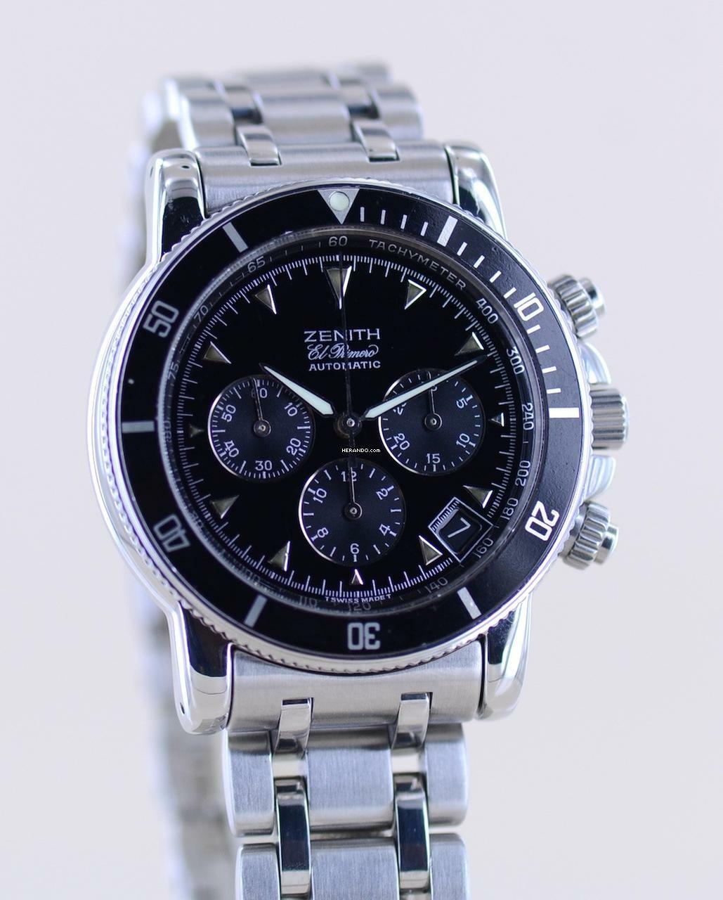 Thumbnail von Zenith El Primero Chronograph Rainbow El Primero Automatik Chronograph black Dial Steel TOP