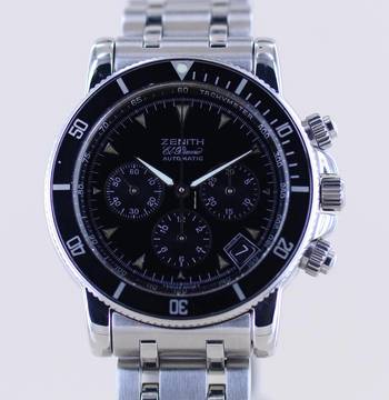  Zenith El Primero Chronograph Rainbow El Primero Automatik Chronograph black Dial Steel TOP 