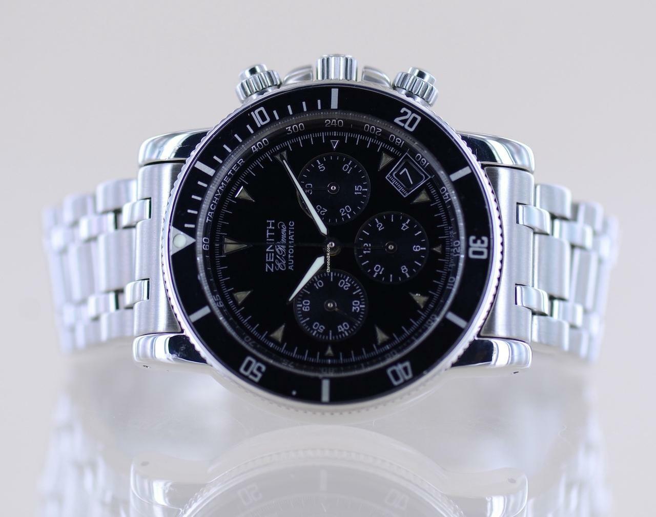 Thumbnail von Zenith El Primero Chronograph Rainbow El Primero Automatik Chronograph black Dial Steel TOP
