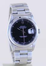 Thumbnail von Rolex Datejust 36 16200 Saphirglas black dial Oysterband Stahl Crown Cup B+P