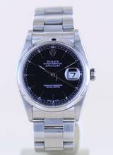 Thumbnail von Rolex Datejust 36 16200 Saphirglas black dial Oysterband Stahl Crown Cup B+P