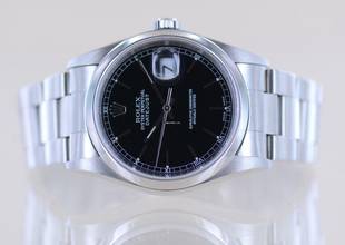 Thumbnail von Rolex Datejust 36 16200 Saphirglas black dial Oysterband Stahl Crown Cup B+P