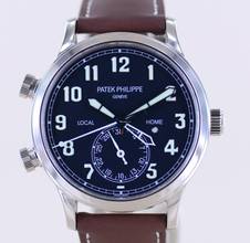 Thumbnail von Patek Philippe Calatrava Pilot Travel Time 18K Weißgold Kal 324 Deep Blue Luxusuhr