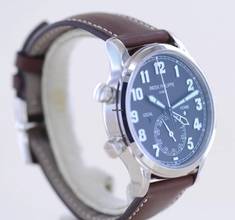 Thumbnail von Patek Philippe Calatrava Pilot Travel Time 18K Weißgold Kal 324 Deep Blue Luxusuhr