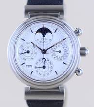Thumbnail von IWC Da Vinci Perpetual Calendar Chronograph Steel white Dial 39 mm Ewiger Calendar Perpetual
